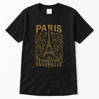 Paris 1889 Eiffel Tower World’s Fair Tall T-Shirt