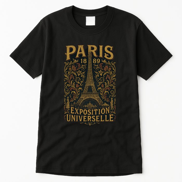 Paris 1889 Eiffel Tower World’s Fair Tall T-Shirt