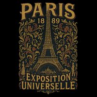 Paris 1889 Eiffel Tower World’s Fair Backpack