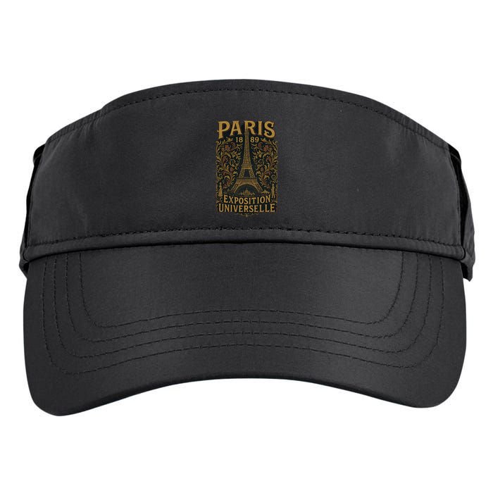 Paris 1889 Eiffel Tower World’s Fair Adult Drive Performance Visor
