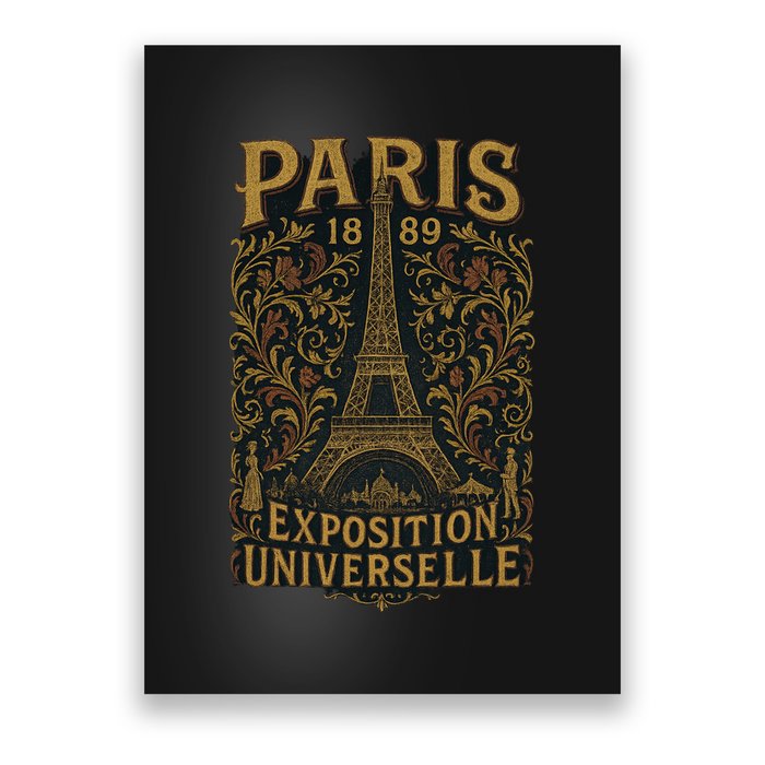 Paris 1889 Eiffel Tower World’s Fair Poster