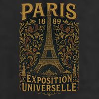 Paris 1889 Eiffel Tower World’s Fair 25L Jumbo Tote