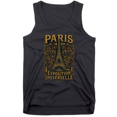 Paris 1889 Eiffel Tower World’s Fair Tank Top