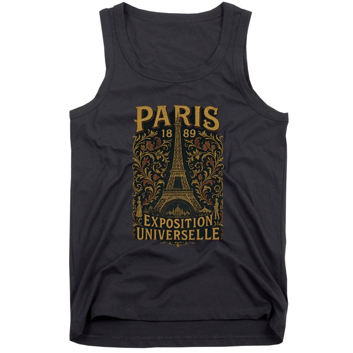 Paris 1889 Eiffel Tower World’s Fair Tank Top