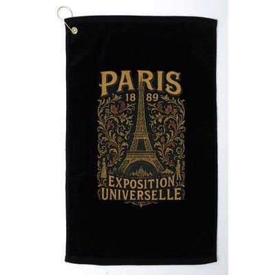 Paris 1889 Eiffel Tower World’s Fair Golf Towel