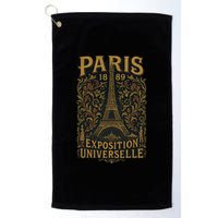 Paris 1889 Eiffel Tower World’s Fair Golf Towel