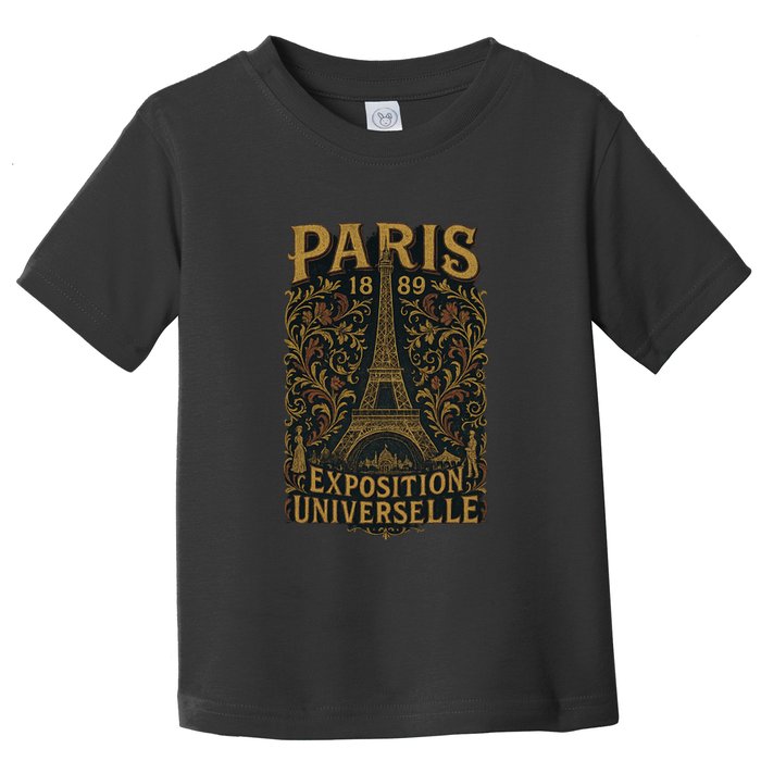 Paris 1889 Eiffel Tower World’s Fair Toddler T-Shirt