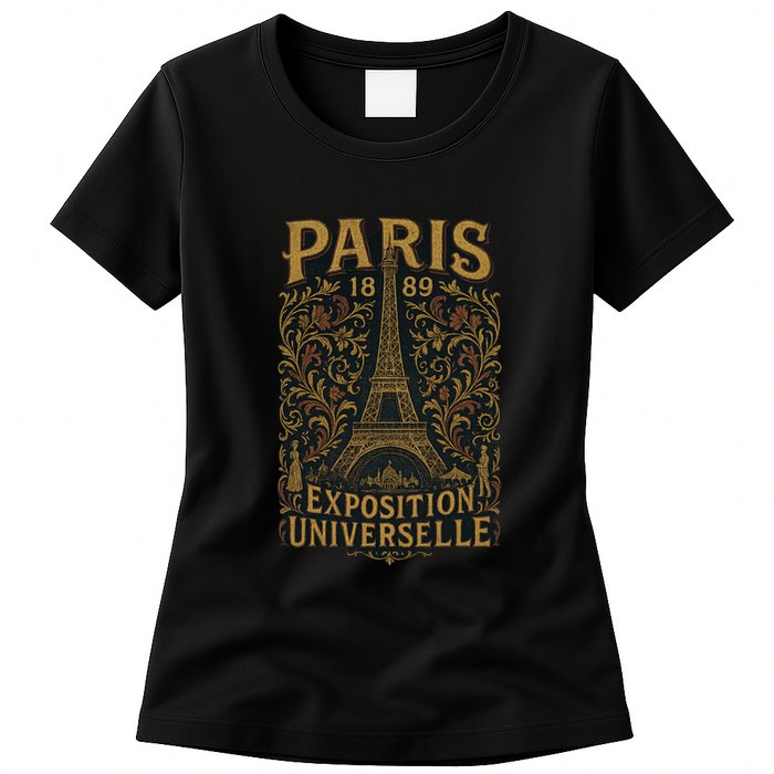 Paris 1889 Eiffel Tower World’s Fair Womens T-Shirt
