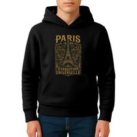 Paris 1889 Eiffel Tower World’s Fair Kids Hoodie