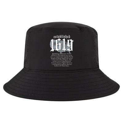 Project 1619 Established American Map Vintage Black History Cool Comfort Performance Bucket Hat