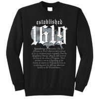 Project 1619 Established American Map Vintage Black History Sweatshirt