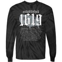 Project 1619 Established American Map Vintage Black History Tie-Dye Long Sleeve Shirt