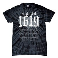 Project 1619 Established American Map Vintage Black History Tie-Dye T-Shirt