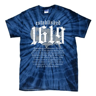 Project 1619 Established American Map Vintage Black History Tie-Dye T-Shirt