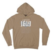 Project 1619 Established American Map Vintage Black History Hoodie