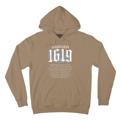 Project 1619 Established American Map Vintage Black History Hoodie