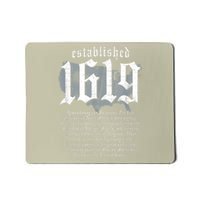 Project 1619 Established American Map Vintage Black History Mousepad