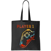 Player 1 Funny Video Game Lover Joystick Retro Matching  Gamer Couple Bag