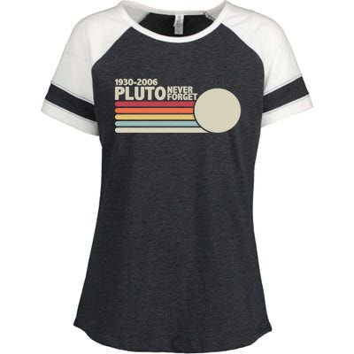 Pluto 1930funny Gift2006 Never Forget Space Gift Enza Ladies Jersey Colorblock Tee