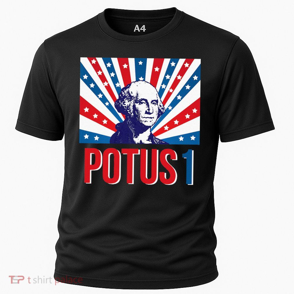 Potus 1 George Washington Retro Performance Shirt
