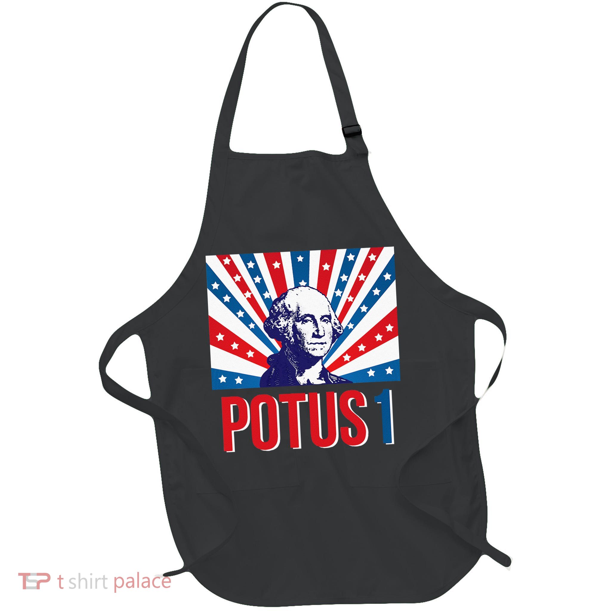 Potus 1 George Washington Retro Apron