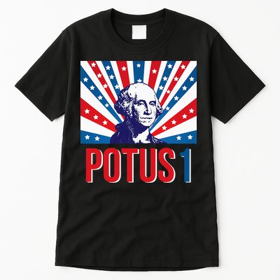 Potus 1 George Washington Retro Tall T-Shirt