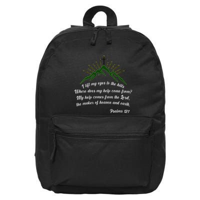 Psalms 121 My Help Comes From The Lord 16 in Basic Backpack