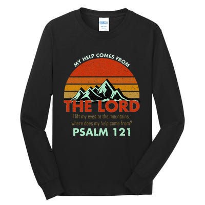 Psalm 121 My Help Comes From The Lord My Healer Tall Long Sleeve T-Shirt