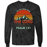 Psalm 121 My Help Comes From The Lord My Healer Tie-Dye Long Sleeve Shirt