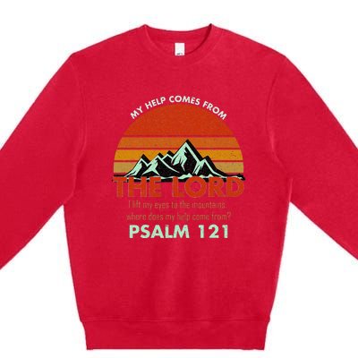 Psalm 121 My Help Comes From The Lord My Healer Premium Crewneck Sweatshirt