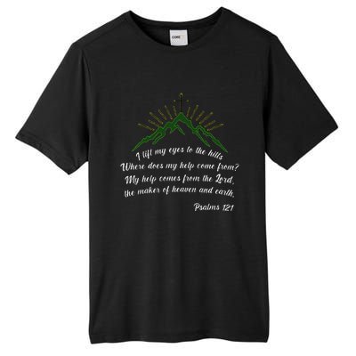 Psalms 121 My Help Comes From The Lord Tall Fusion ChromaSoft Performance T-Shirt