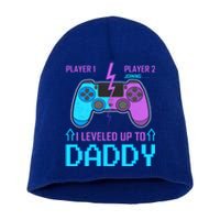 Player 1 Player 2 Joining I Leveled Up To Daddy Gaming Dad Funny Gift Short Acrylic Beanie