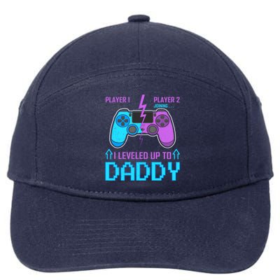 Player 1 Player 2 Joining I Leveled Up To Daddy Gaming Dad Funny Gift 7-Panel Snapback Hat