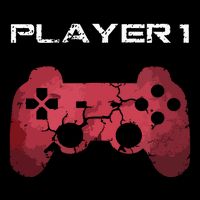 Player 1 Player 2 Gamer Gaming Matching Dad Son Couple Cooling Performance Crew T-Shirt
