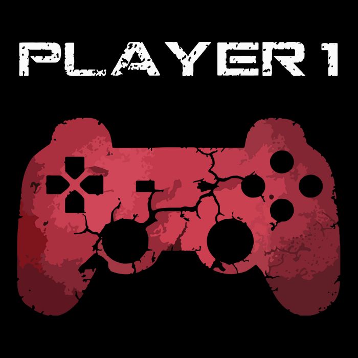 Player 1 Player 2 Gamer Gaming Matching Dad Son Couple Cooling Performance Crew T-Shirt