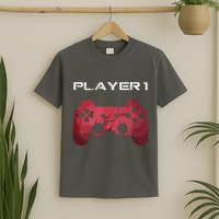 Player 1 Player 2 Gamer Gaming Matching Dad Son Couple T-Shirt