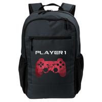 Player 1 Player 2 Gamer Gaming Matching Dad Son Couple Backpack