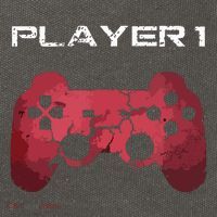 Player 1 Player 2 Gamer Gaming Matching Dad Son Couple Cotton Canvas Backpack