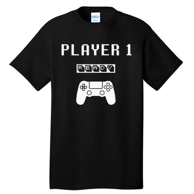 Player 1 Player 2 ready player 3 loading... pregnancy ps Tall T-Shirt