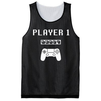 Player 1 Player 2 ready player 3 loading... pregnancy ps Mesh Reversible Basketball Jersey Tank