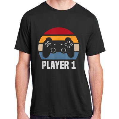 Player 1 Player 2 Couple Matching Video Gamer Adult ChromaSoft Performance T-Shirt