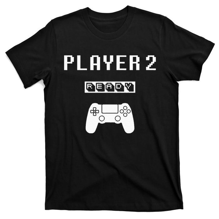 Player 1 Player 2 ready player ps game 5... Dad day Brother T-Shirt