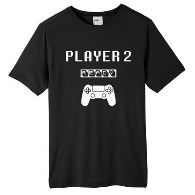 Player 1 Player 2 ready player ps game 5... Dad day Brother Tall Fusion ChromaSoft Performance T-Shirt