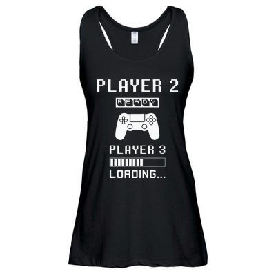 Player 1 Player 2 ready player 3 loading... pregnancy ps Ladies Essential Flowy Tank