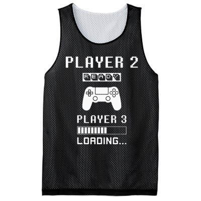 Player 1 Player 2 ready player 3 loading... pregnancy ps Mesh Reversible Basketball Jersey Tank