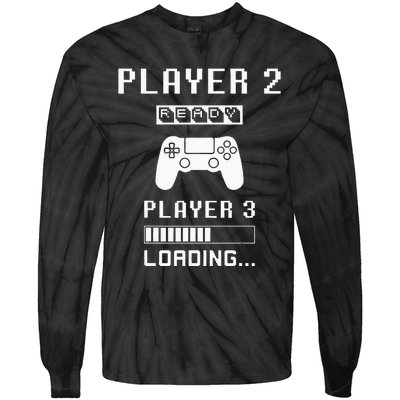 Player 1 Player 2 ready player 3 loading... pregnancy ps Tie-Dye Long Sleeve Shirt