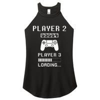 Player 1 Player 2 ready player 3 loading... pregnancy ps Women's Perfect Tri Rocker Tank