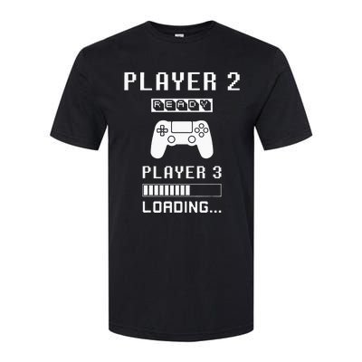 Player 1 Player 2 ready player 3 loading... pregnancy ps Softstyle CVC T-Shirt