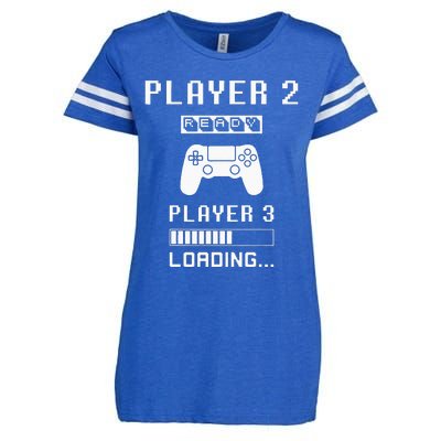 Player 1 Player 2 ready player 3 loading... pregnancy ps Enza Ladies Jersey Football T-Shirt