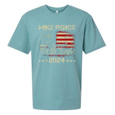 Pence 2024 Anti Biden Harris Mike Pence For President Sueded Cloud Jersey T-Shirt